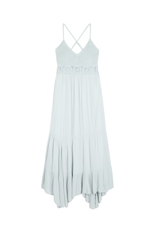 Robe longue - Gris clair