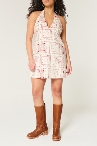 Robe droite en lin - Blanc