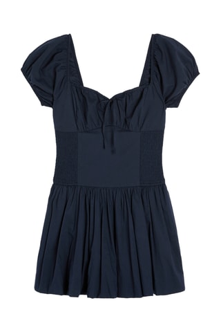 Vestido estilo patinadora - Azul-marinho