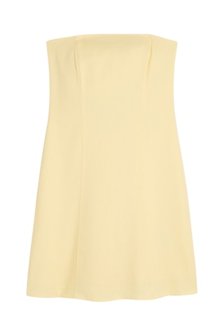 Robe patineuse en lin - Jaune