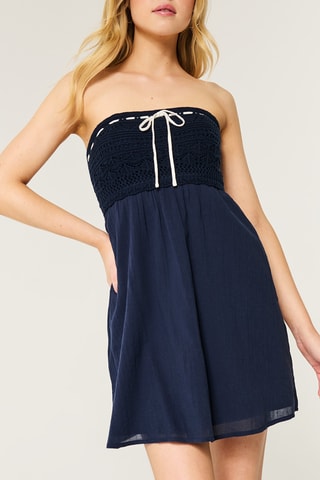 Robe bustier - Bleu marine