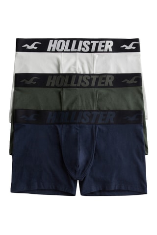 3 boxers - Beige et vert olive