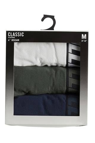 3 boxers - Beige et vert olive