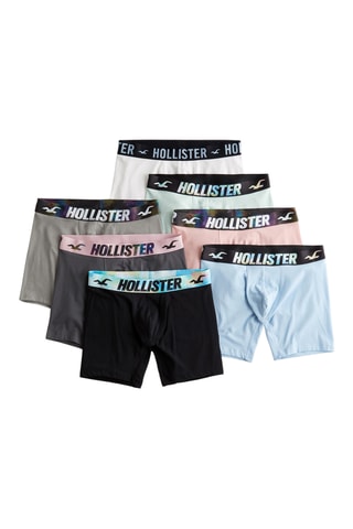 7 boxers - Blanc et ciel