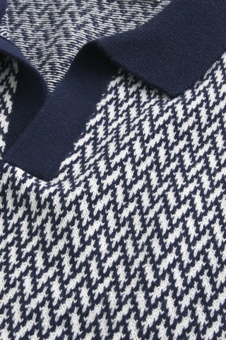 Polo boxy - Bleu marine