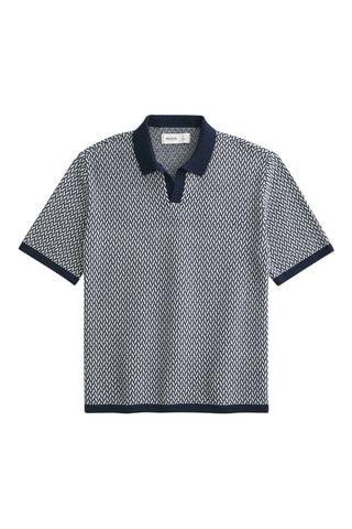 Polo boxy - Bleu marine