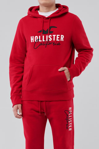 Sweat à capuche - Rouge