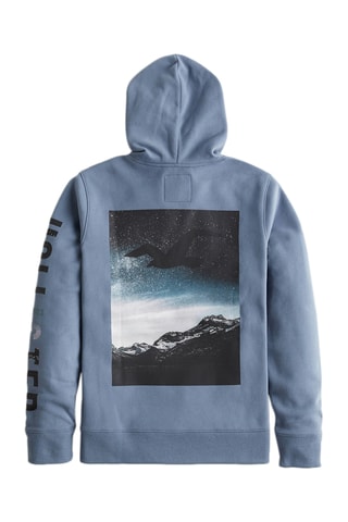 Sweat à capuche - Bleu-gris