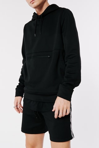 Sweat polaire à capuche - Noir
