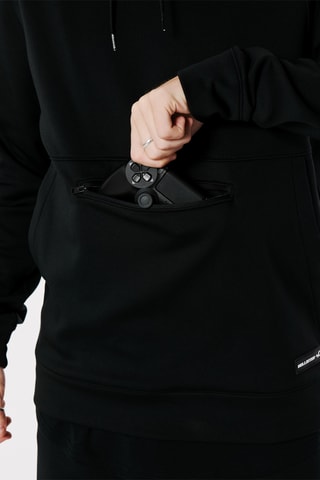 Sweat polaire à capuche - Noir