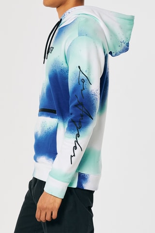 Sweat à capuche tie and dye - Blanc