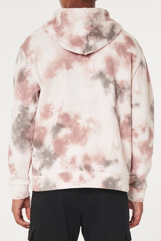 Sweat à capuche tie and dye - Marron clair