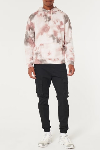Sweat à capuche tie and dye - Marron clair