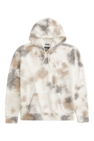 Sweat à capuche tie and dye - Marron clair