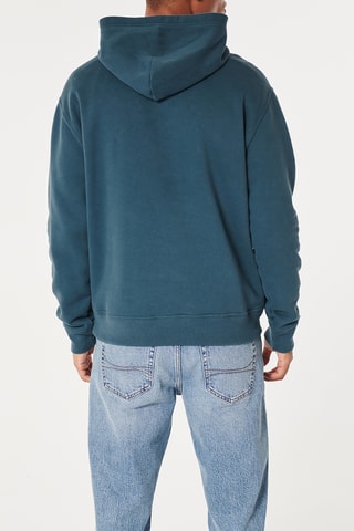 Sweat polaire à capuche - Bleu foncé