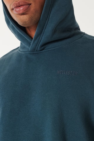 Sweat polaire à capuche - Bleu foncé