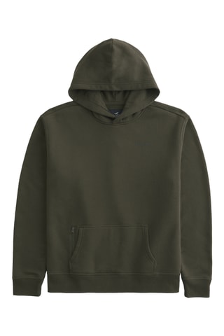Sweat à capuche - Vert olive