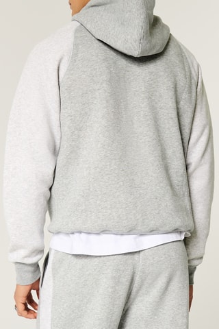 Sweat à capuche - Gris clair chiné