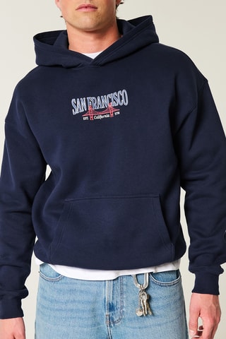 Sweat à capuche - Bleu marine