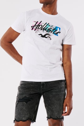 6 t-shirts - Blanc, rouge et bleu cobalt