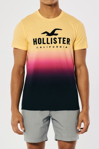 T-shirt tie and dye - Jaune
