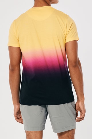 T-shirt tie and dye - Jaune