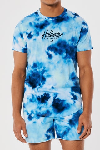 T-shirt tie and dye - Bleu