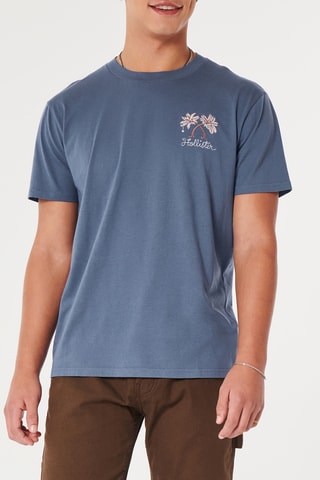 T-shirt relaxed - Bleu marine