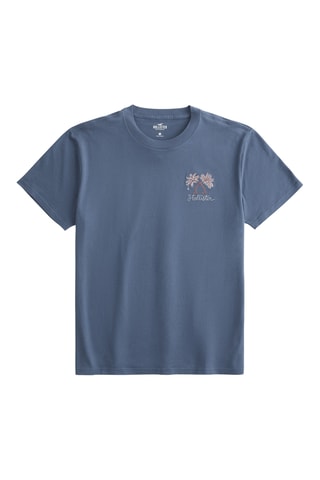 T-shirt relaxed - Bleu marine