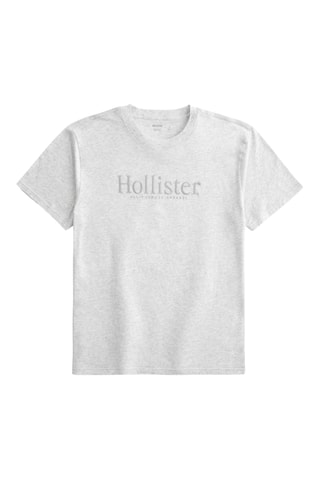 T-shirt relaxed - Gris clair chiné