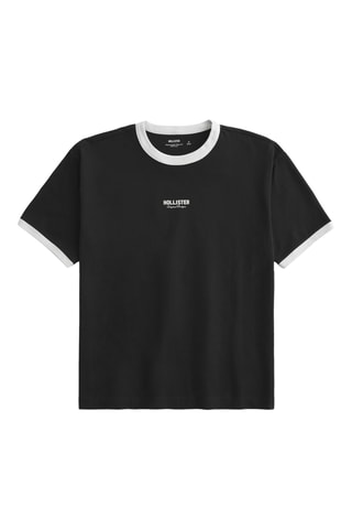 T-shirt boxy - Noir