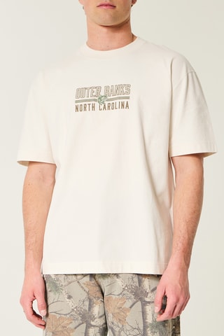 T-shirt boxy - Ecru