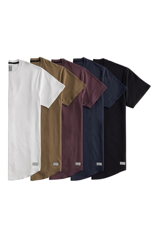 5 t-shirts - Blanc et noir