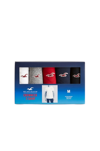 5 t-shirts - Rouge et bleu marine