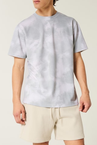 T-shirt relaxed tie and dye - Gris