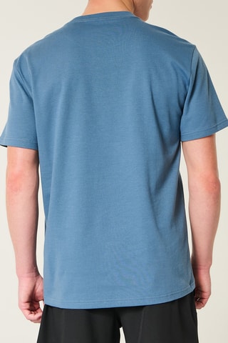 T-shirt relaxed - Azul-celeste