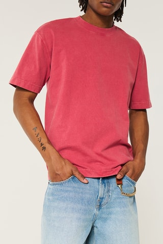 T-shirt boxy - Bordeaux