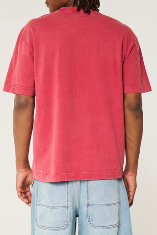 T-shirt boxy - Bordeaux