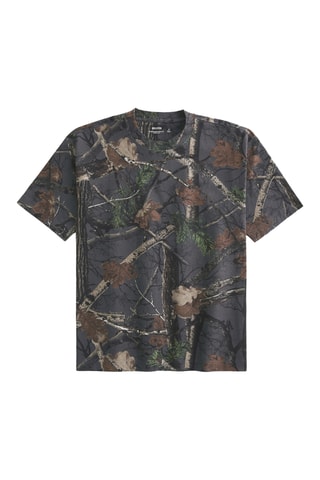 T-shirt boxy - Cinzento-escuro