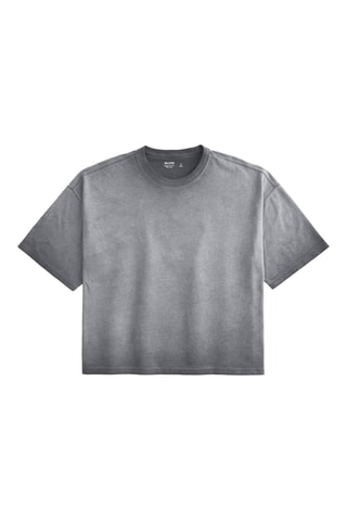 T-shirt baggy - Noir chiné