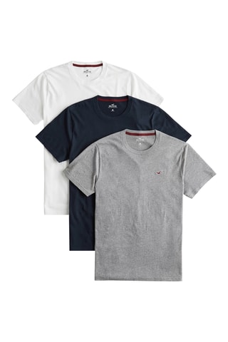 3 t-shirts - Blanc et gris