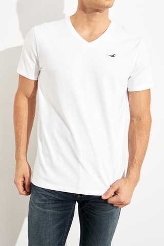 5 t-shirts - Blanc et rouge