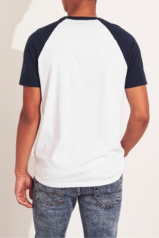 T-shirt - Blanc et bleu marine