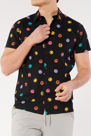 Chemise slim - Noir