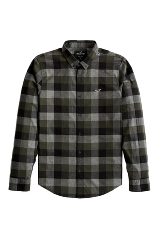 Chemise slim - Vert olive