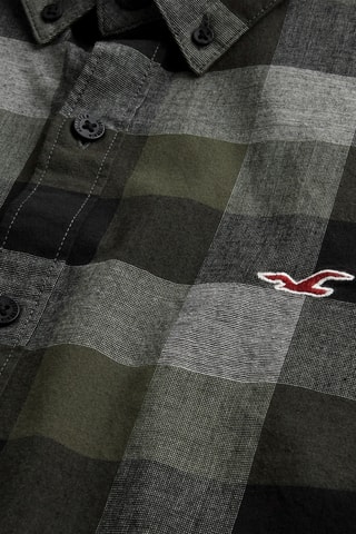 Chemise slim - Vert olive
