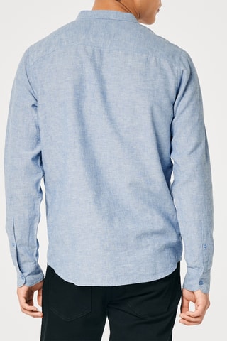 Camisa em linho - Azul-celeste