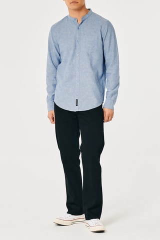 Camisa em linho - Azul-celeste