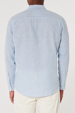Camisa em linho - Azul-celeste