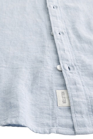 Camisa em linho - Azul-celeste